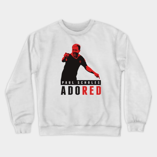 Paul Scholes - Adored Crewneck Sweatshirt by TheUnitedPage